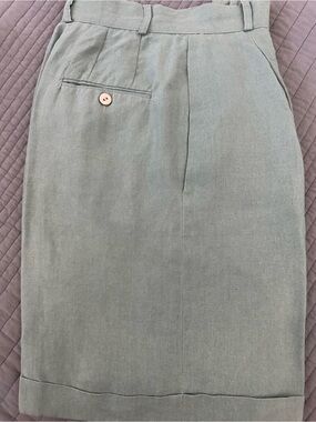 Vintage Women's teal high rise shorts - Classic Tailored Style